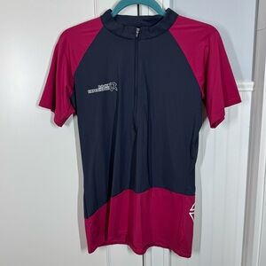 Rock Experience Merlin Short Sleeve Jersey T shirt Womens size large pink & gray